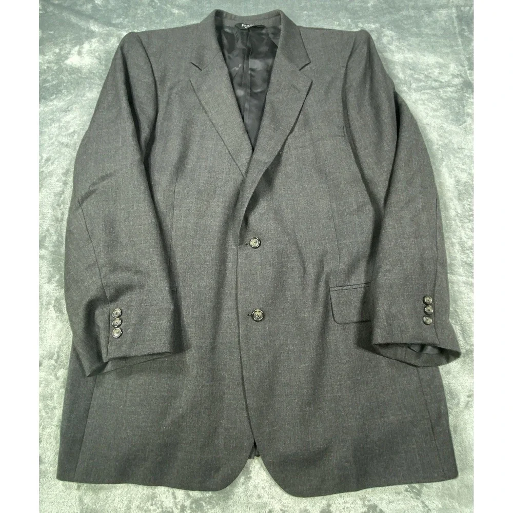 Jos. A. Bank Suit Mens 48L Blazer Jacket Plaid 36x28 Pants Straight 100% Wool